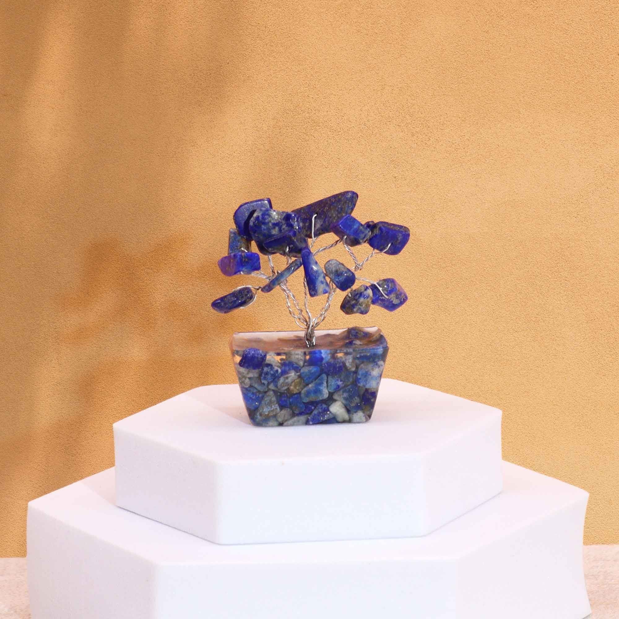 Mini Gemstone Tree On Orgonite Base - Sodalite (15 stones)