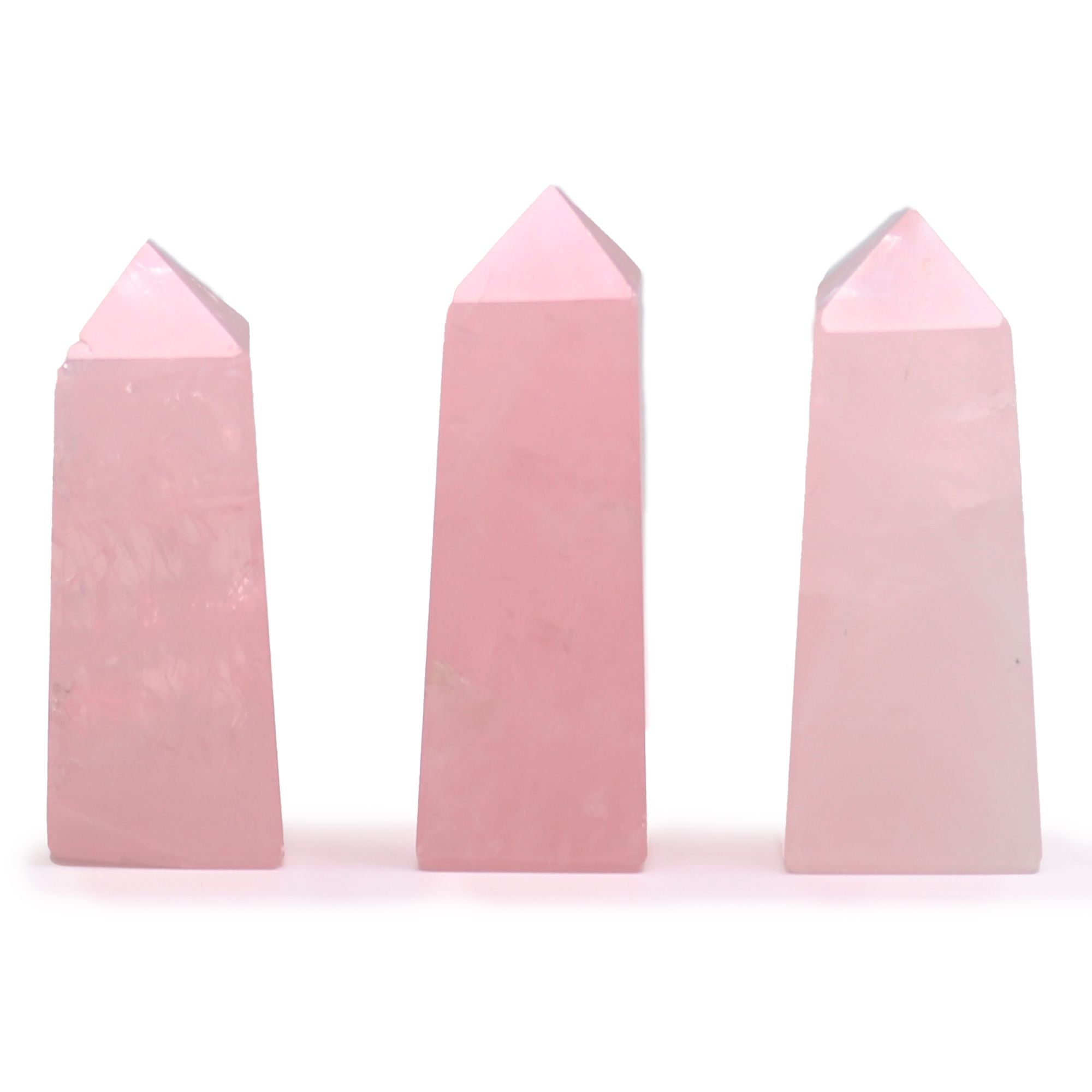 Gemstone Obelisk Points approx 5cm - Rose Quartz