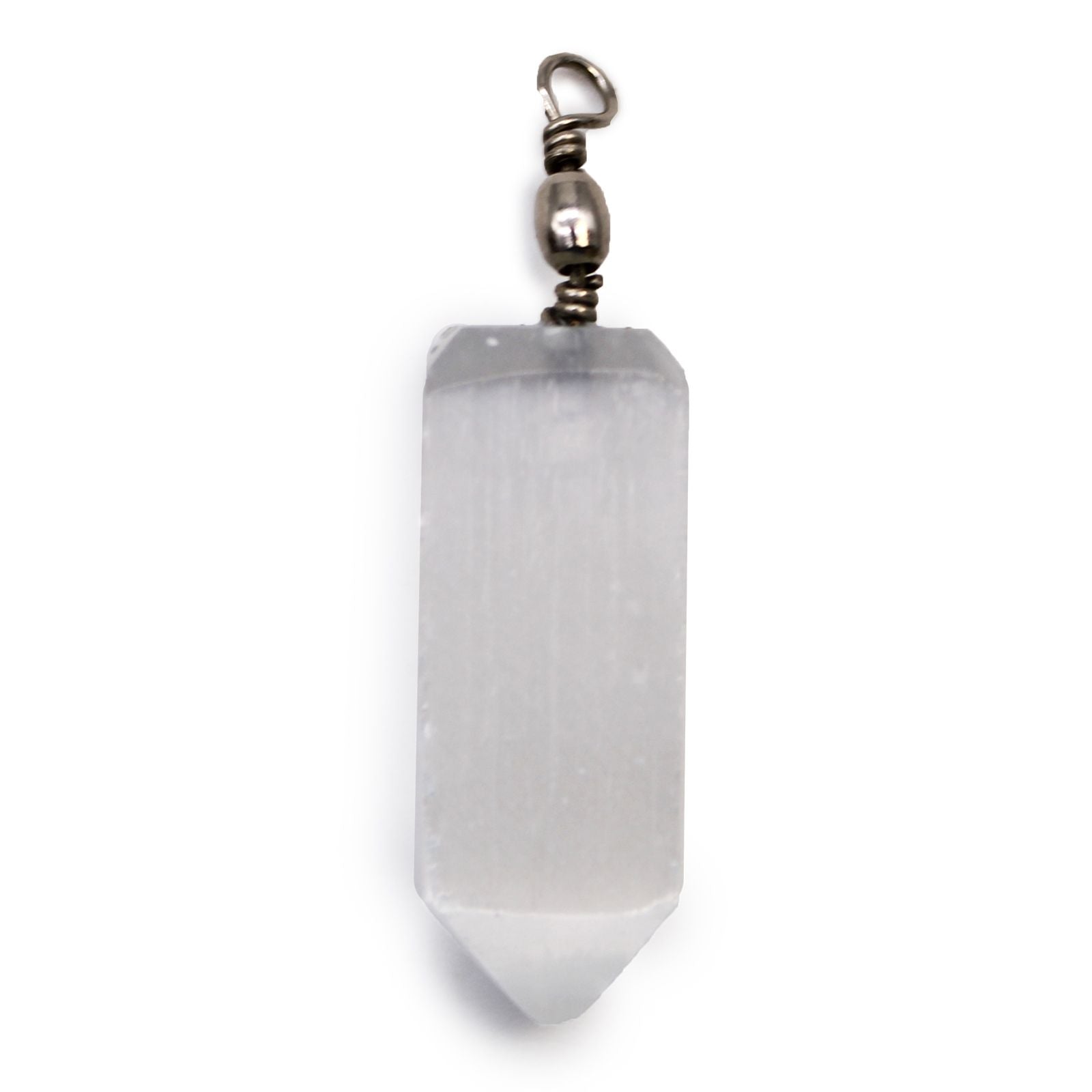 Selenite Obelisk Pendant