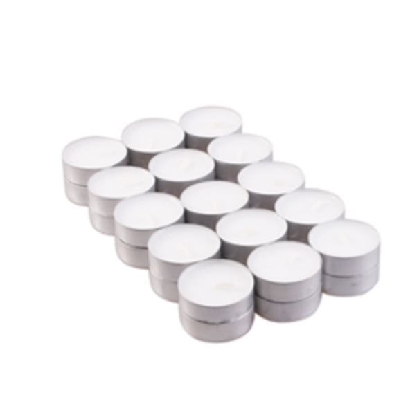 30x Unscented Tealight (4hr)